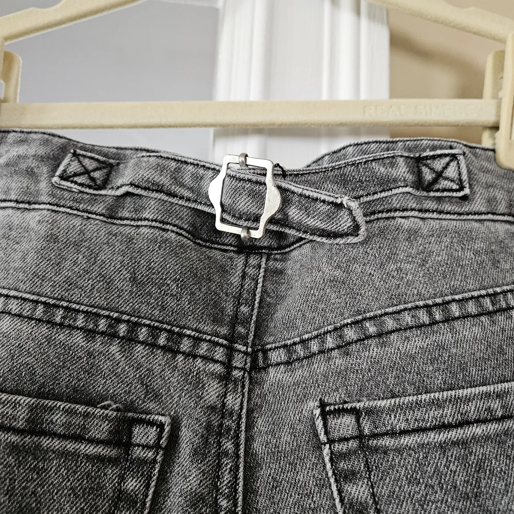 LOVE CULT Sz 3 Wide Leg Womens Jeans Light Black - Picture 3 of 6